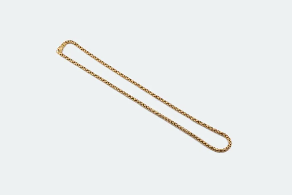 Collier serpent FOPE en or rose