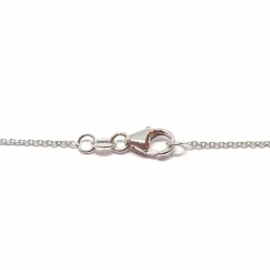 Collier slide or blanc diamants
