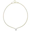 Collier solitaire deux ors diamants de 2,17 carats.