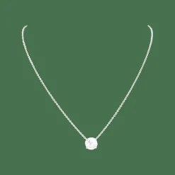 Collier solitaire diamant.