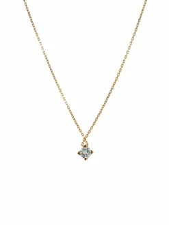 COLLIER SOLITAIRE DIAMANT /OR JAUNE