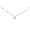 Collier solitaire diamant.