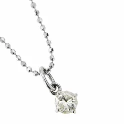 Collier solitaire diamant 0,59 ct