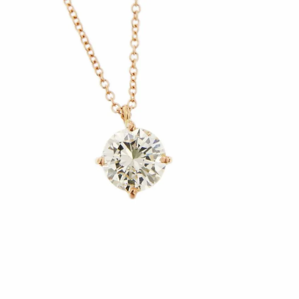 Collier Solitaire diamant 1,13 ct