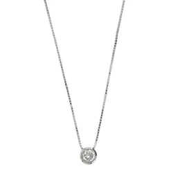 Collier solitaire diamant 0,50 ct