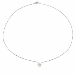 Collier solitaire diamant.
