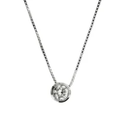 Collier solitaire diamant 0,50 ct