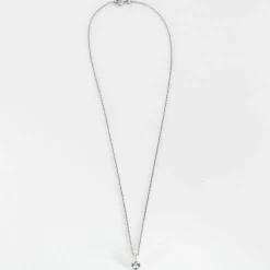 Collier Solitaire en or blanc et diamant