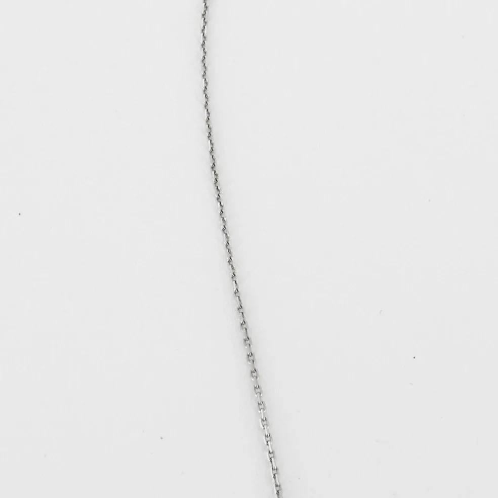 Collier Solitaire en or blanc et diamant
