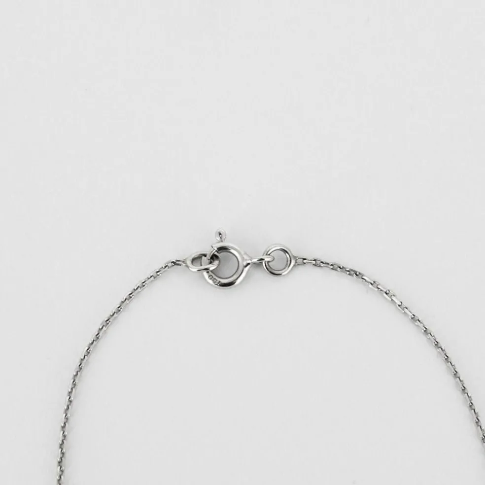 Collier Solitaire en or blanc et diamant