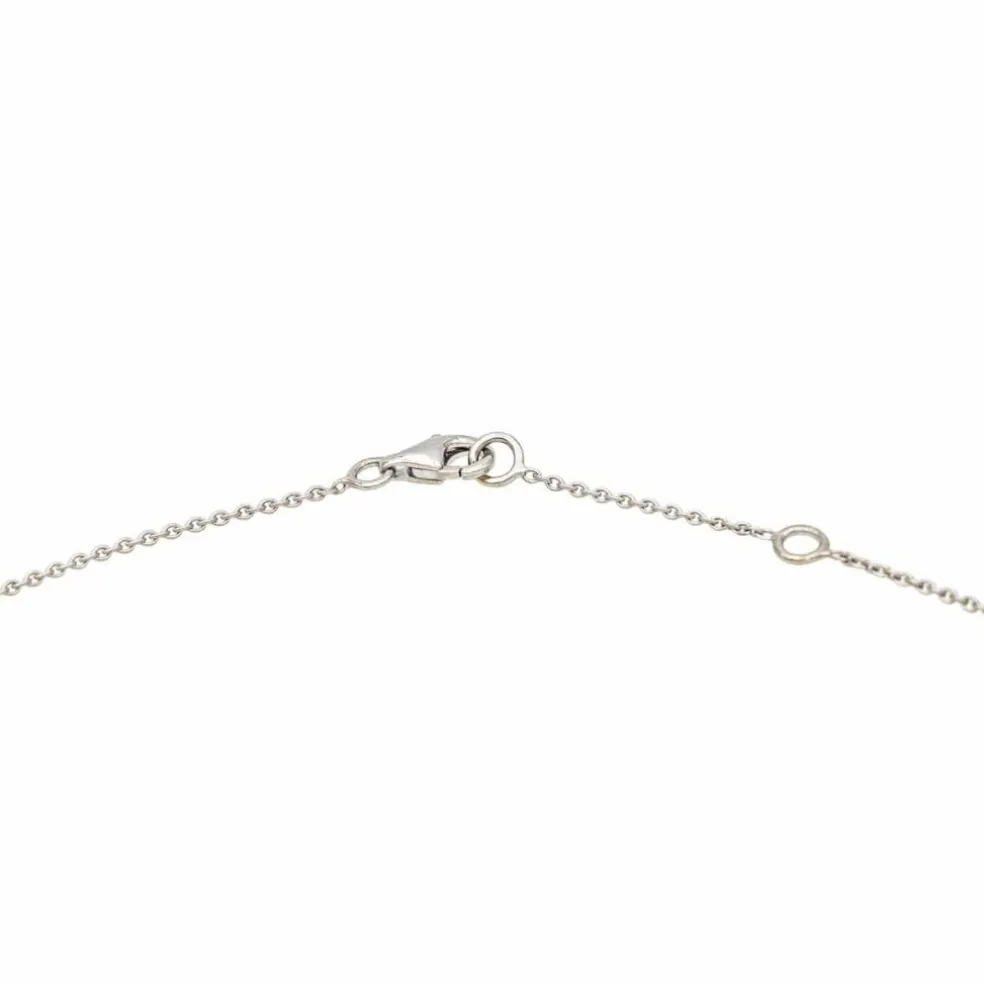 Collier Solitaire Or blanc Diamant