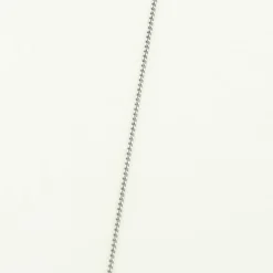 Collier solitaire or blanc et diamant