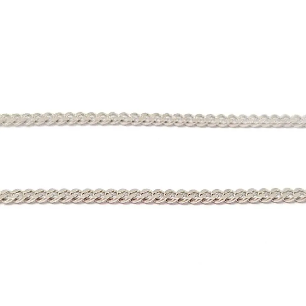 Collier solitaire or blanc diamant
