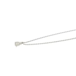 Collier Solitaire Or blanc Diamant