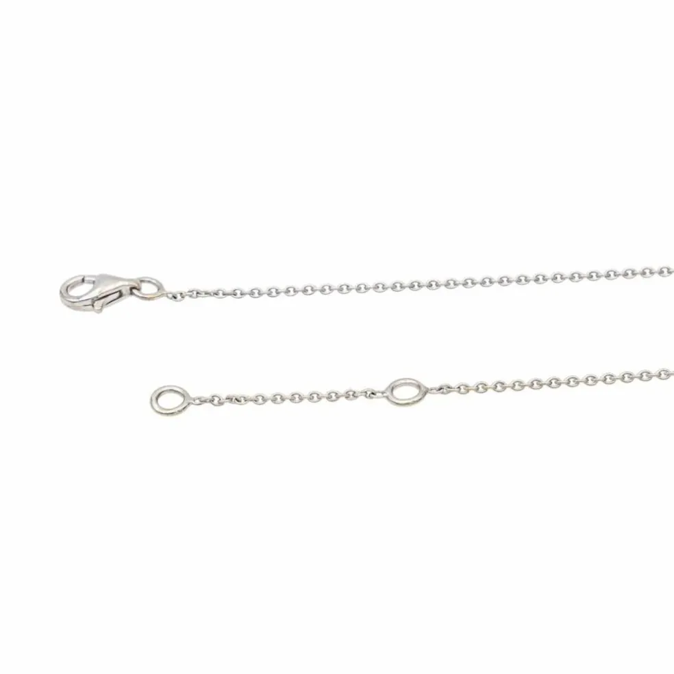 Collier Solitaire Or blanc Diamant