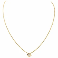 Collier Solitaire Or jaune Diamant