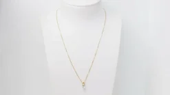 Collier solitaire Or jaune Diamant