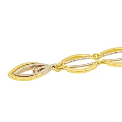 Collier Solitaire Or jaune, Or blanc Diamant