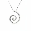 Collier spirale et diamants