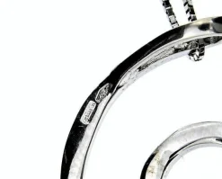 Collier spirale et diamants