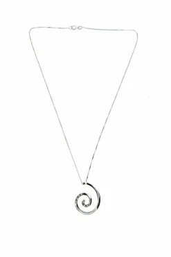 Collier spirale et diamants