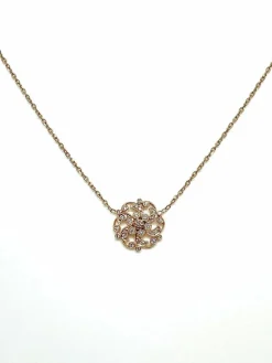 Collier Stone Paris en or rose et diamants