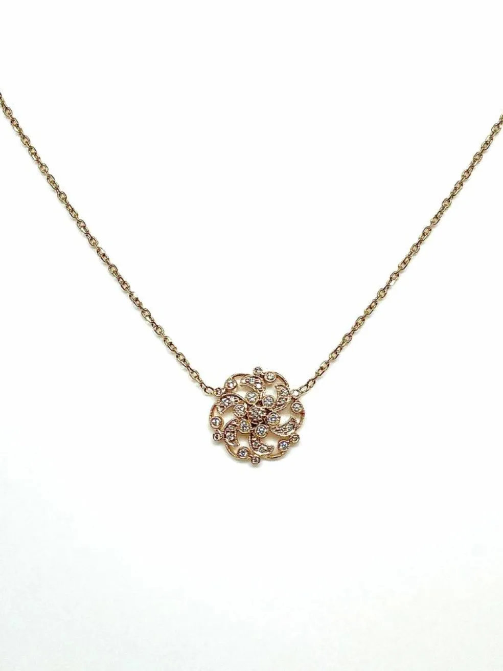 Collier Stone Paris en or rose et diamants