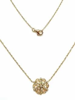 Collier Stone Paris en or rose et diamants