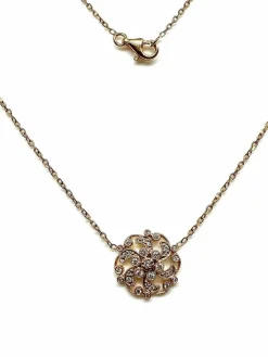Collier Stone Paris en or rose et diamants