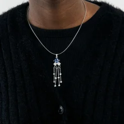 Collier Tanzanites et Diamants
