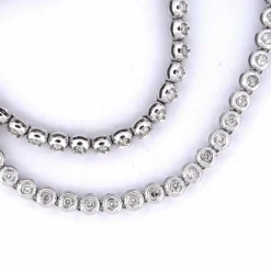 Collier « TENNIS » - Or blanc 18 carats