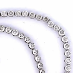 Collier « TENNIS » - Or blanc 18 carats