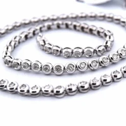 Collier « TENNIS » - Or blanc 18 carats