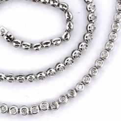 Collier « TENNIS » - Or blanc 18 carats