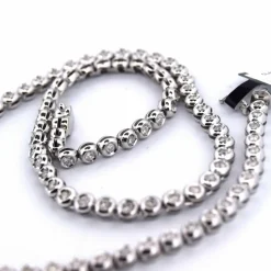 Collier « TENNIS » - Or blanc 18 carats