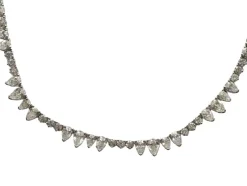 Collier tennis Diamants ronds et poires