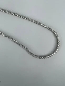 Collier Tennis en or blanc et diamants