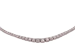 Collier tennis or blanc