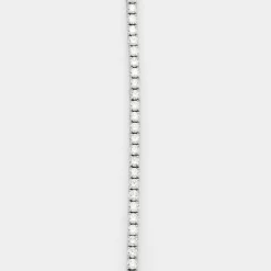Collier tennis or blanc et diamants