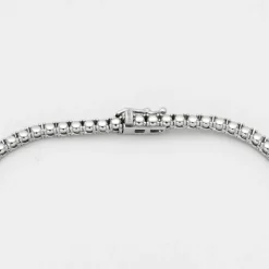 Collier Tennis or blanc et diamants