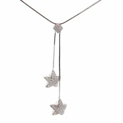 Collier étoiles Diamants Or blanc