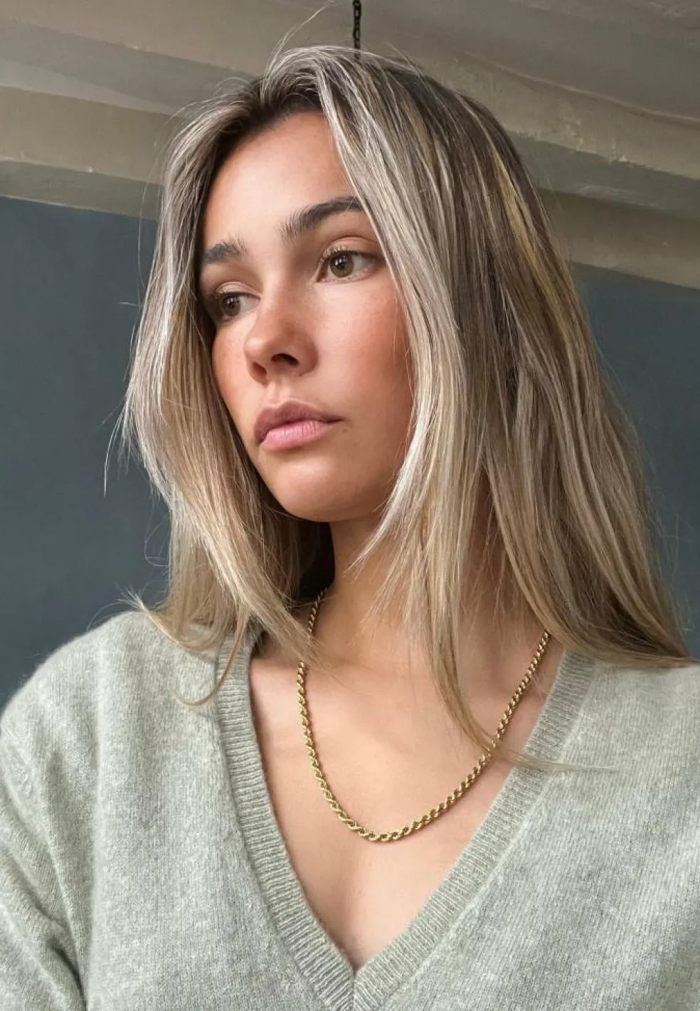 Collier torsadé en or