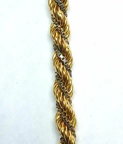 Collier torsadé en or 18 carats