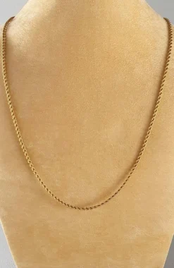 Collier torsadé or jaune