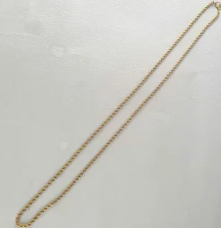 Collier torsadé or jaune