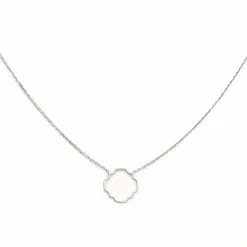 Collier Transparence Or blanc