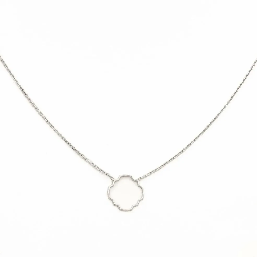 Collier Transparence Or blanc