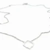 Collier Transparence Or blanc