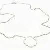 Collier Transparence Or blanc