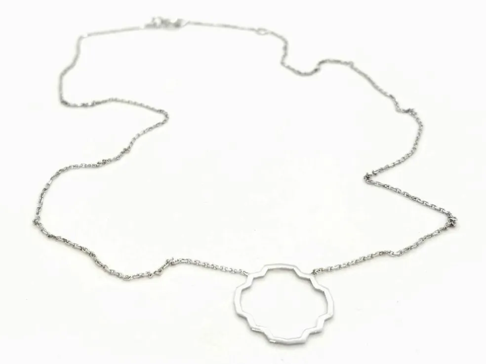 Collier Transparence Or blanc